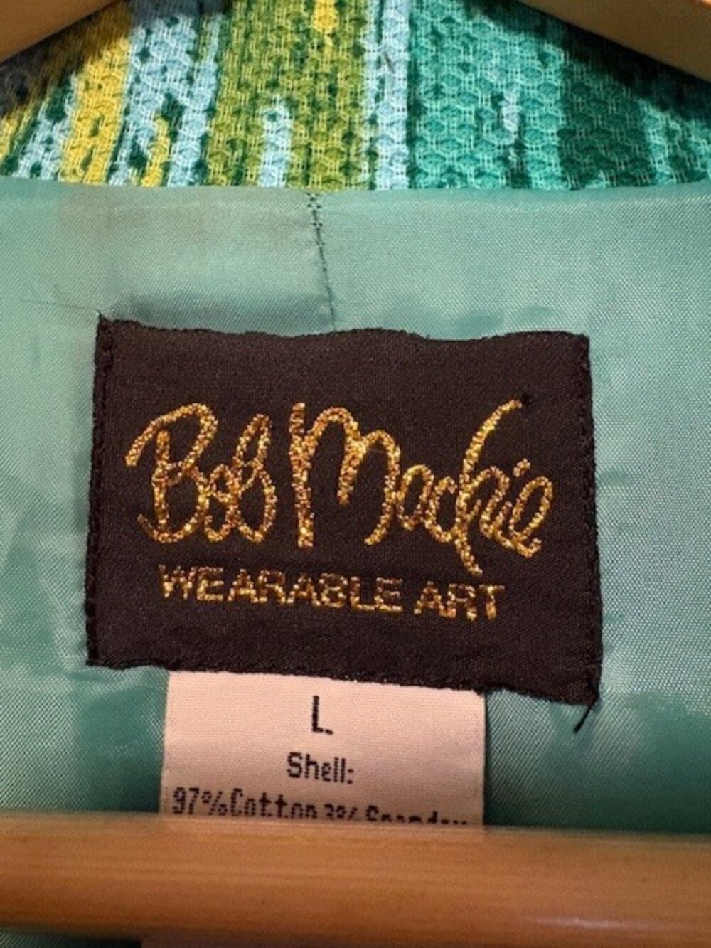 Vintage Bob Mackie Wearable Art Abstract Print Jacket | Size Large - Picture 7 of 7